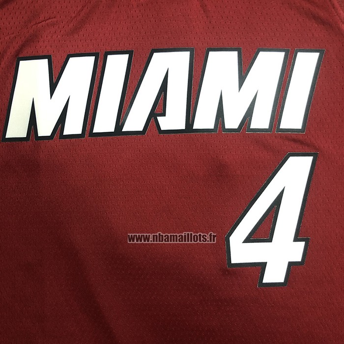 Maillot Miami Heat Victor Oladipo NO 4 Statement 2020-21 Rouge
